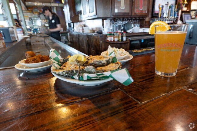 The Bienville Oysters at Wintzels in Saraland, AL. are the order of the day.