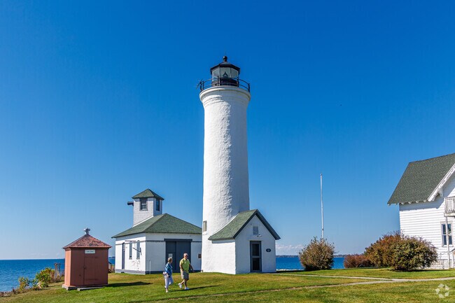 Come gaze at the impressive lighthouse at Tibbetts Point Lighthouse Park near Watertown.