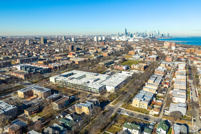 Dr. Martin Luther King Jr. College Preparatory High School has wonderful views of the city.
