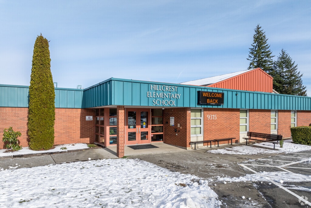Hillcrest Elementary School entrance.