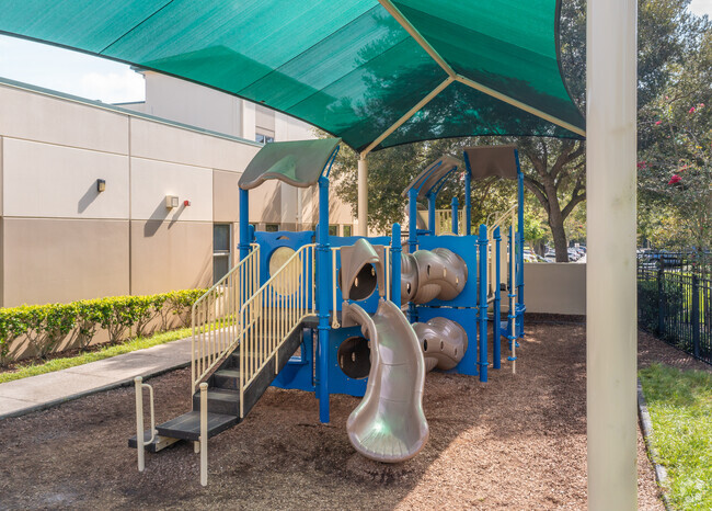 Children are able to utilize the playground at Tildenville Elementary.
