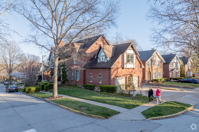 Homes of a variety of styles sit along the quiet tree lined streets of Richmond Heights.