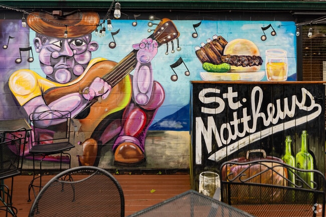 Enjoy the nightlife at one of Saint Matthews' many dining and drinking options.
