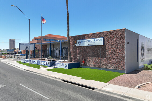 Enrollment now at Summit High School in central Phoenix.