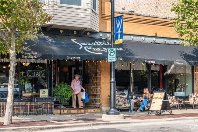 Locals gather for afternoon tea at Suzette’s Crêperie in Downtown Wheaton.