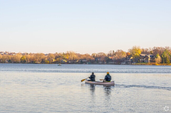 Crystal Lake is a popular spot for boating in Burnsville.