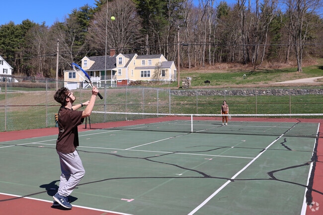 Meet up with a friend for a game of tennis at at Frost Tufts park in South Eliot.