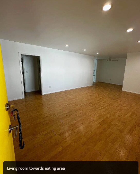 Living room and dining area