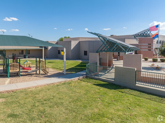 Kids love the playground at Desert Mountain Elementary School.