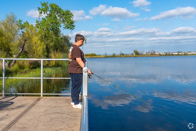 The pond at Mather Regional Park is great for fishing.