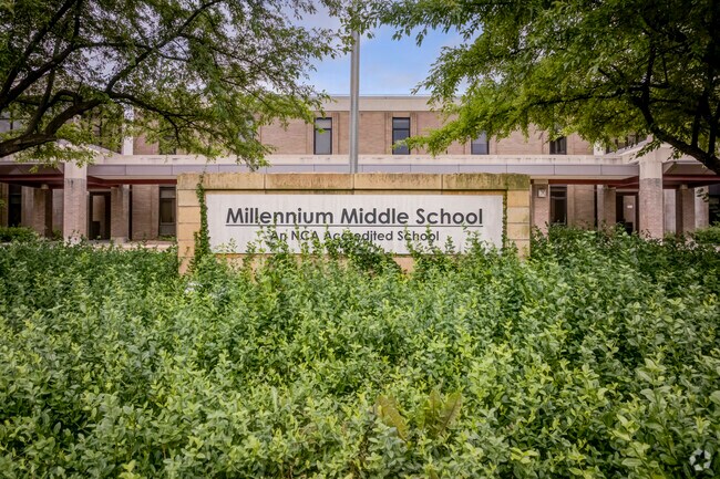 Millennium Middle School provides education in the neighborhood of Lyon.