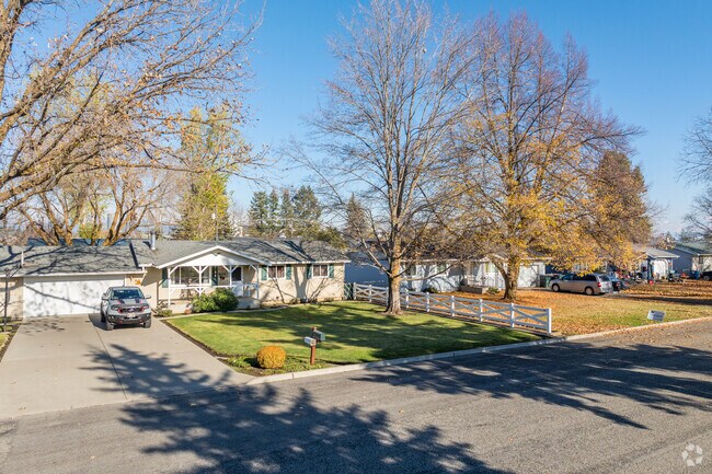 Ranch style homes are common in the Milltown neighborhood.