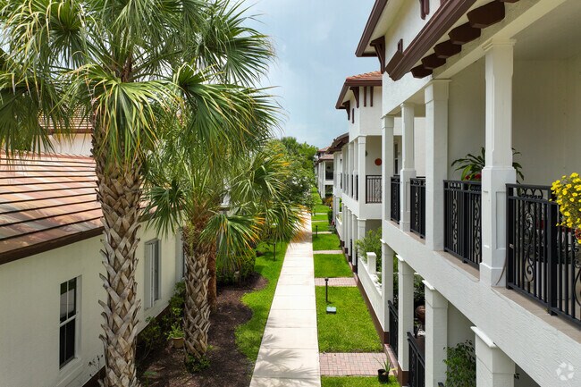 Terrace view from new townhouses in Palm Beach Farms neighborhood.