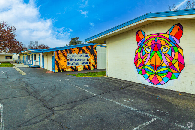 Art work is everywhere at Cyril Spinelli Elementary School.