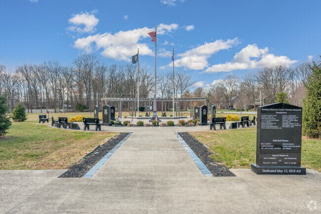 This Memorial near Spring Lake pays homage to the brave veterans who have served our country.