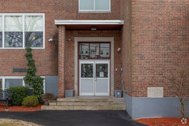 Sacred Heart Elementary School in Weymouth provides a covered entrance for students.