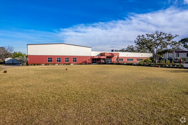 With a big outdoor space kids can enjoy many activities at Plato Academy of St.Petersburg.