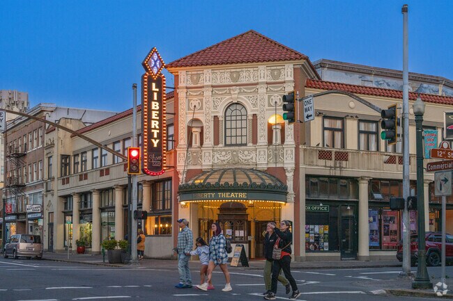 Built in 1925, the Liberty Theatre offers live music, film, and other performances.