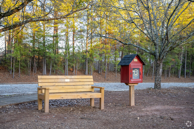 Enjoy a book from free little library in front of Craig Elementary School.