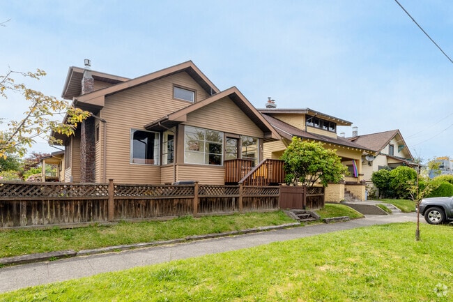 Craftsman bungalow homes are among the variety of styles that can be found in North Beacon Hill.