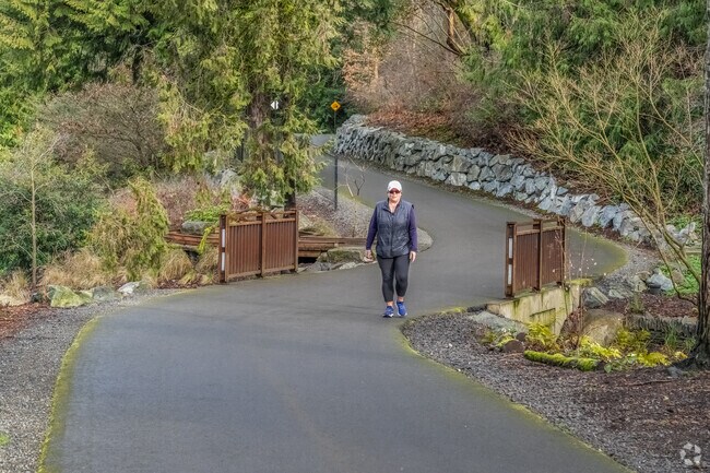 A Montlake woman working out in the early morning.