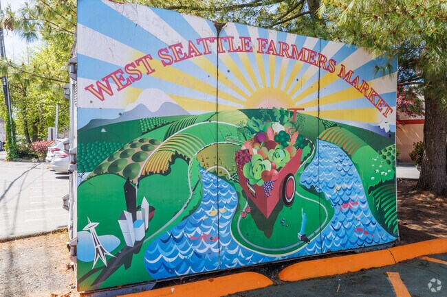 The West Seattle Farmers Market occurs on Sundays year round in the Genesee neighborhood.