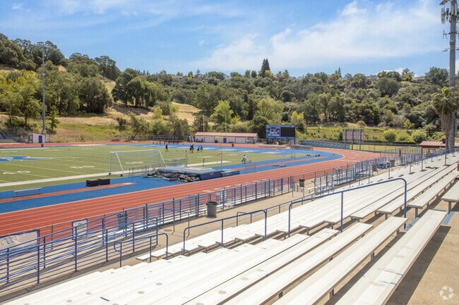 Rocklin High School football field and track where events and games are held.