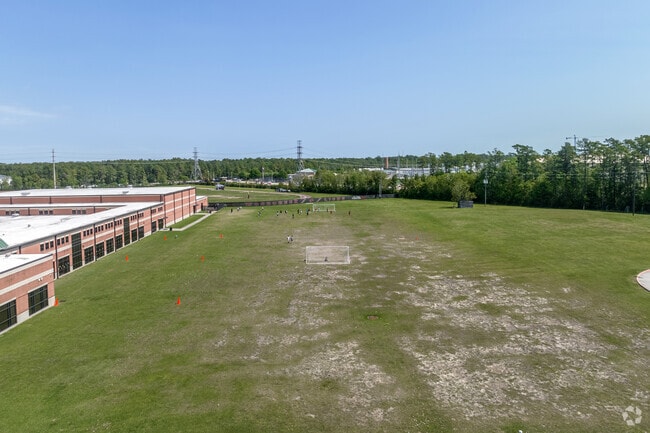 Woodcreek Middle has a large greenspace beside it which is used for practice soccer games.