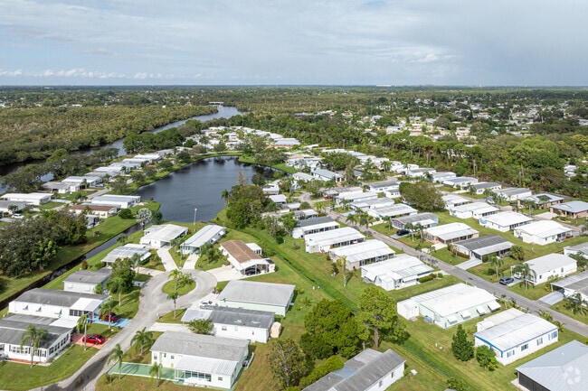 A manufactured home community is located within the River Park neighborhood.