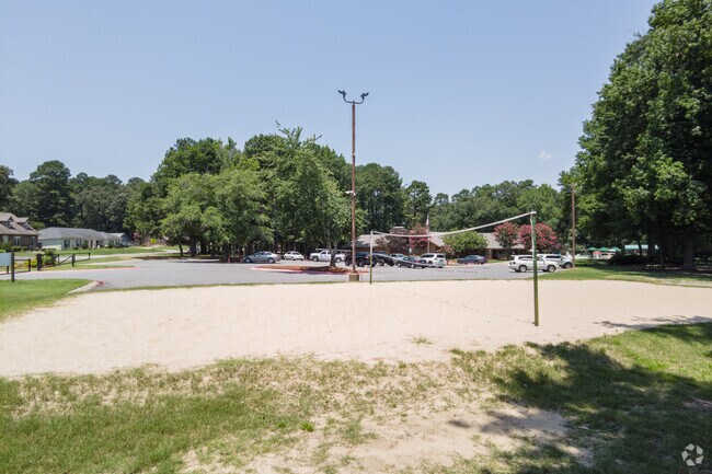 Volley ball court in Otter Creek Park in the small town of Otter Creek Crystal, Arkansas.