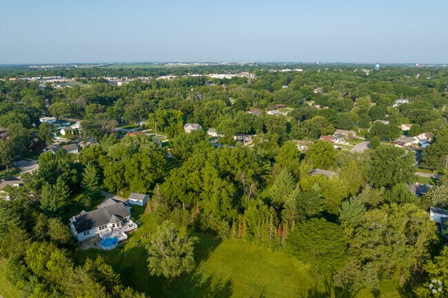 Common Grounds is surrounded by green lush vegetation.