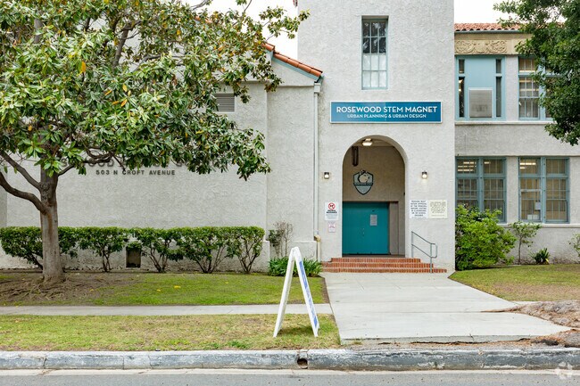 Rosewood Avenue Elementary School aims to provide a safe and enriching learning environment.