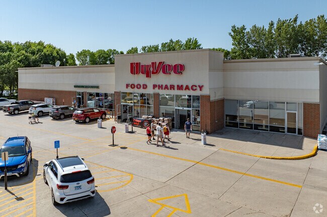 The HyVee grocery in Spirit Lake is just south of Orleans.
