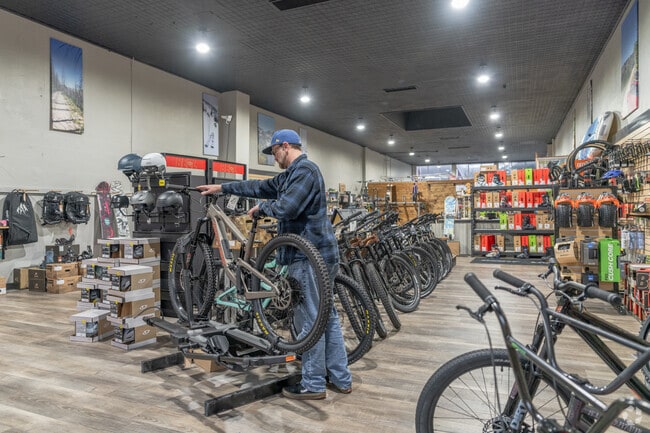Main Street Mountain Sports near Three Lakes has a wide variety of bikes to choose from.