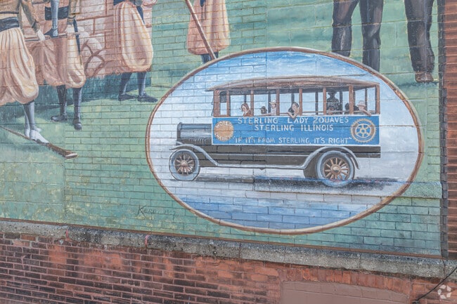 The Sterling Lady Zouaves were a trained drill team that later became known as 