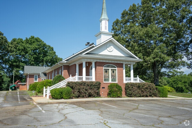Smaller churches dot the landscape of Dacusville.