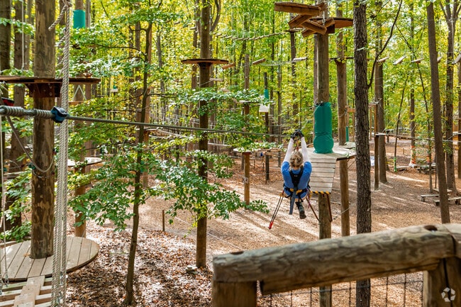 Tree Trekkers, located just outside Holly Hills, boasts 40 different zipline courses.
