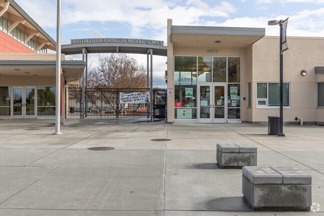 Martin Luther King Middle School in Hayward has 6 out of 10 on Great Schools.