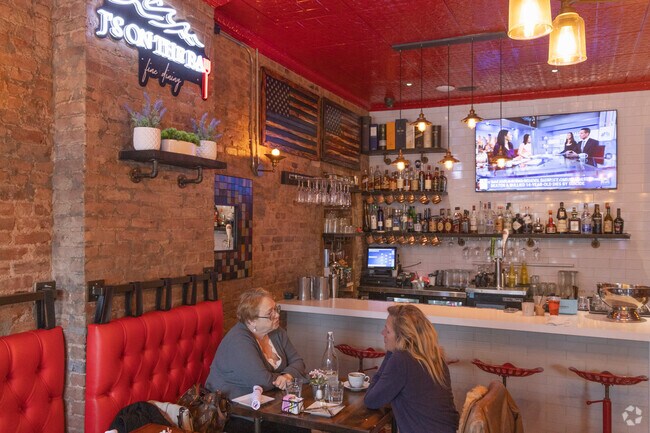 J's on the Bay is a fine dining establishment with a view of the water during the summertime.