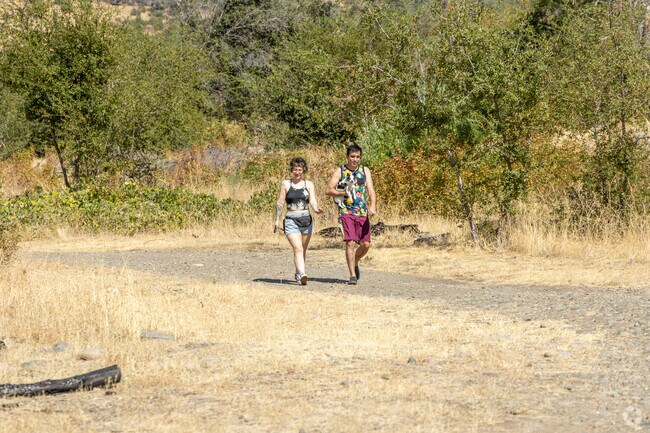 Hikers Explore the trails along Butte Creek.