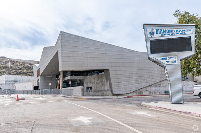 The front of Diamond Ranch High School in Diamond Bar