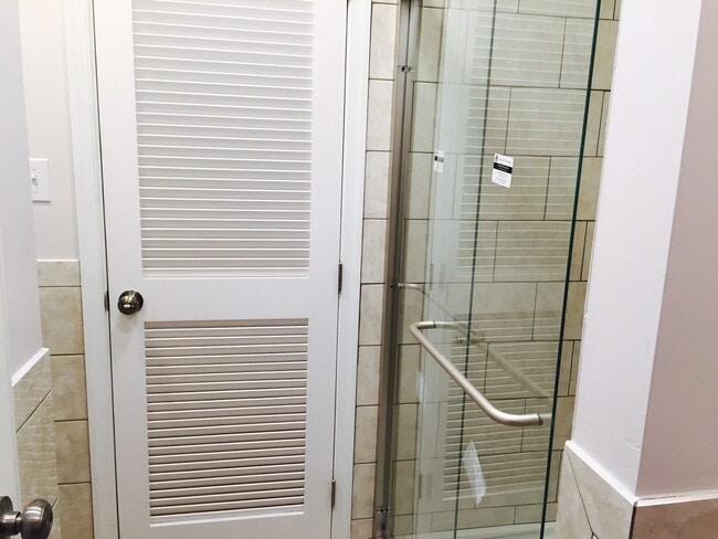 Interior Bathroom Shower view.