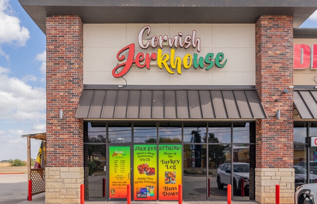 Cornish Jerkhouse near Macklanburg Park is a family-owned restaurant with an amazing atmosphere.