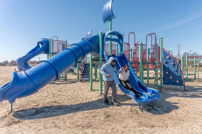 Oronoque residents are just 8 miles from Short Beach Park which has a playground right in the sand.