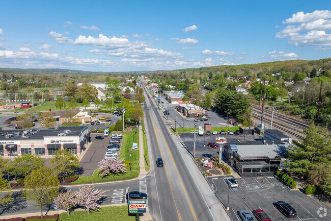 Lincoln Highway in Caln is the primary road of transport and is lined with many businesses.
