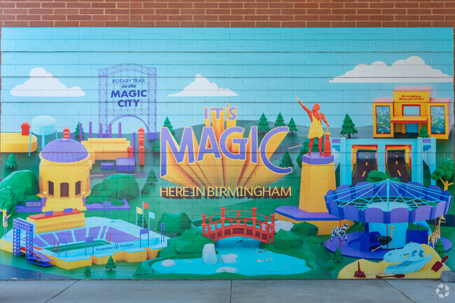 Murals and artwork can be seen in the cultural district of Fountain Heights.