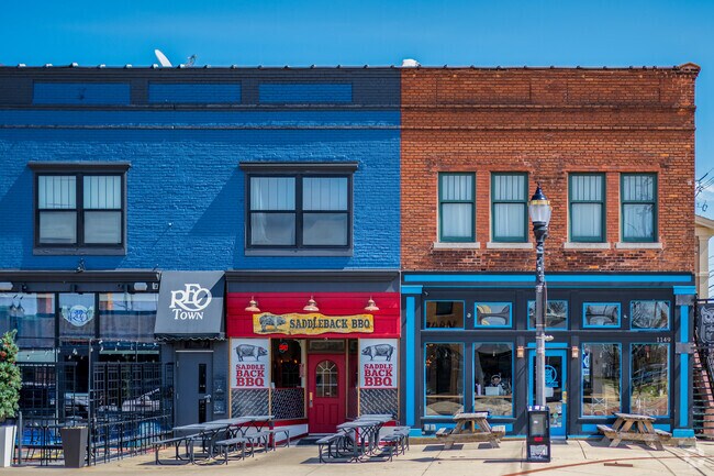 Near Moores River Drive is REO Town, were there are multiple restaurants and retail offerings.