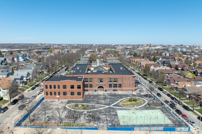 Students can enjoy the playground at Doerfler School.
