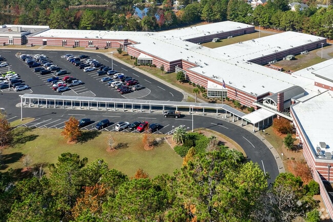 Forestbrook Middle School is centrally located near residential neighborhoods.