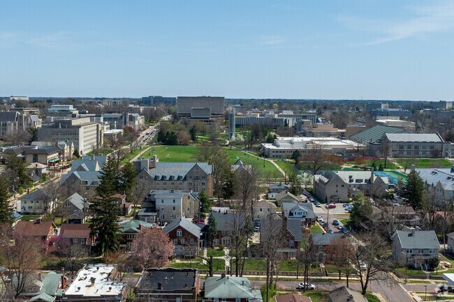 Old Northeast is located directly next to Indiana University's Bloomington campus.
